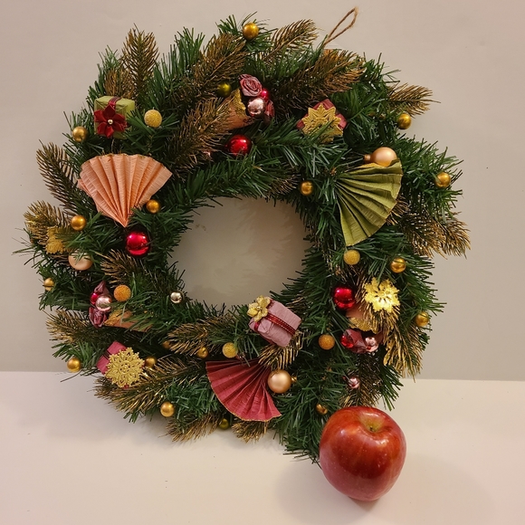 Wreath Martha Stewart Lustous Finery Collection 38"round x 4" thick - Picture 2 of 8